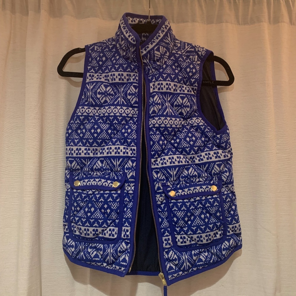 J Crew Excursion Fair Isle Down Vest - image 4